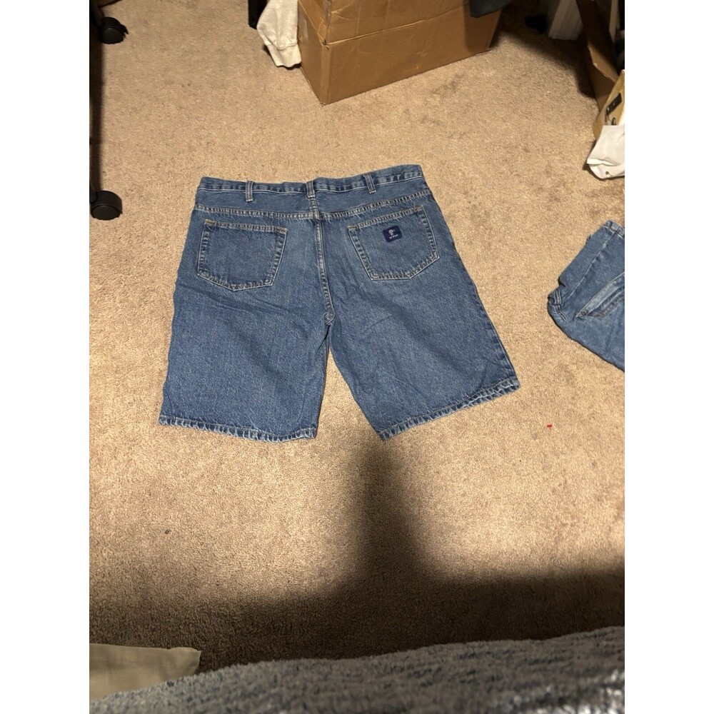 Vintage Workwear R.K. Brand Navy Blue Denim Shorts Jorts Size 40 Waist 9.5in
